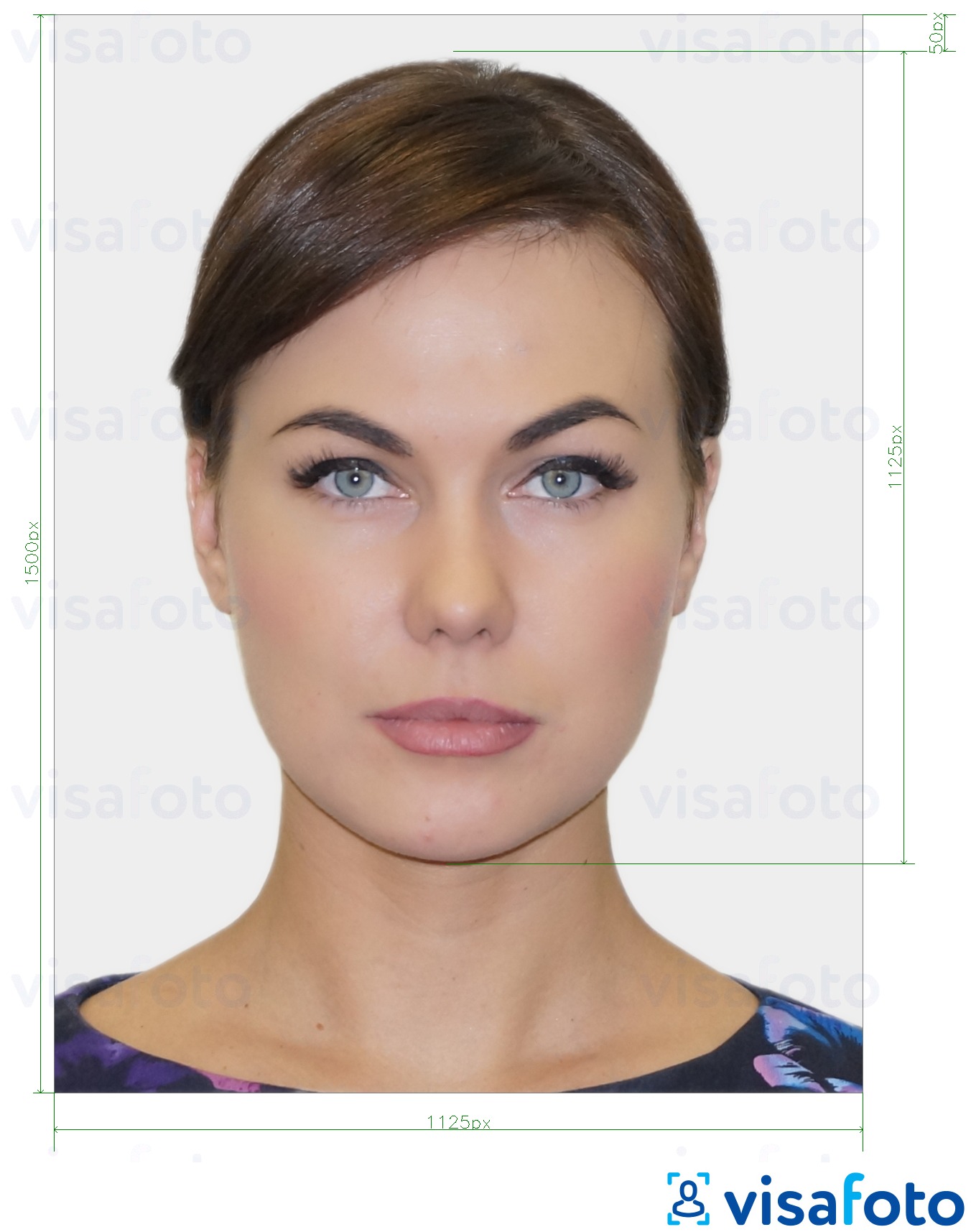 Пример за снимка за Лична карта на Университета в Окланд 1125x1500 px с точна спецификация за размер