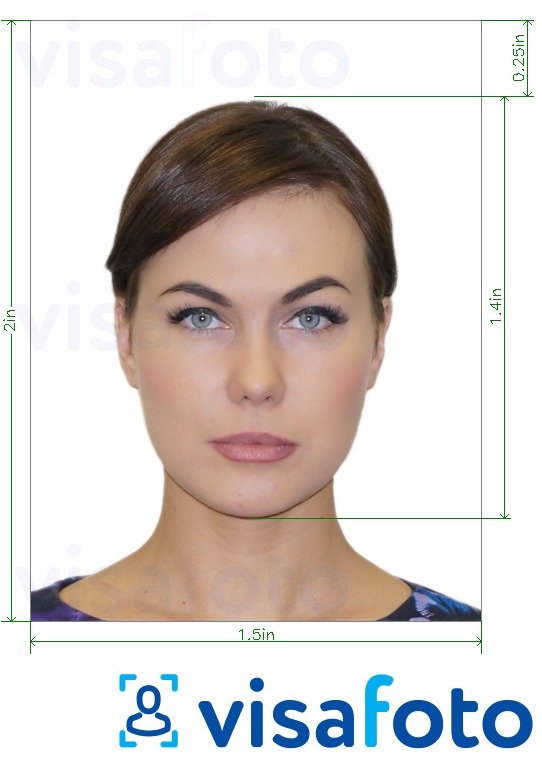 Пример за снимка за Снимка 1.5х2 см (3.8x5 см) с точна спецификация за размер